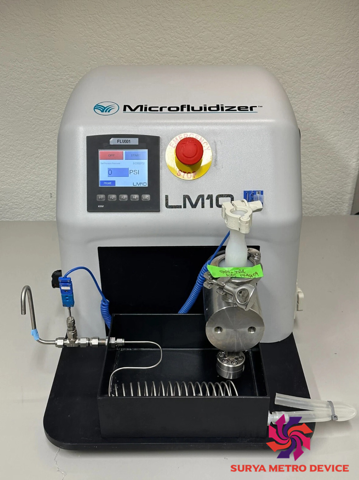 Microfluidics Microfluidizer LM10 Lab Homogenizer High Shear Fluid Processor